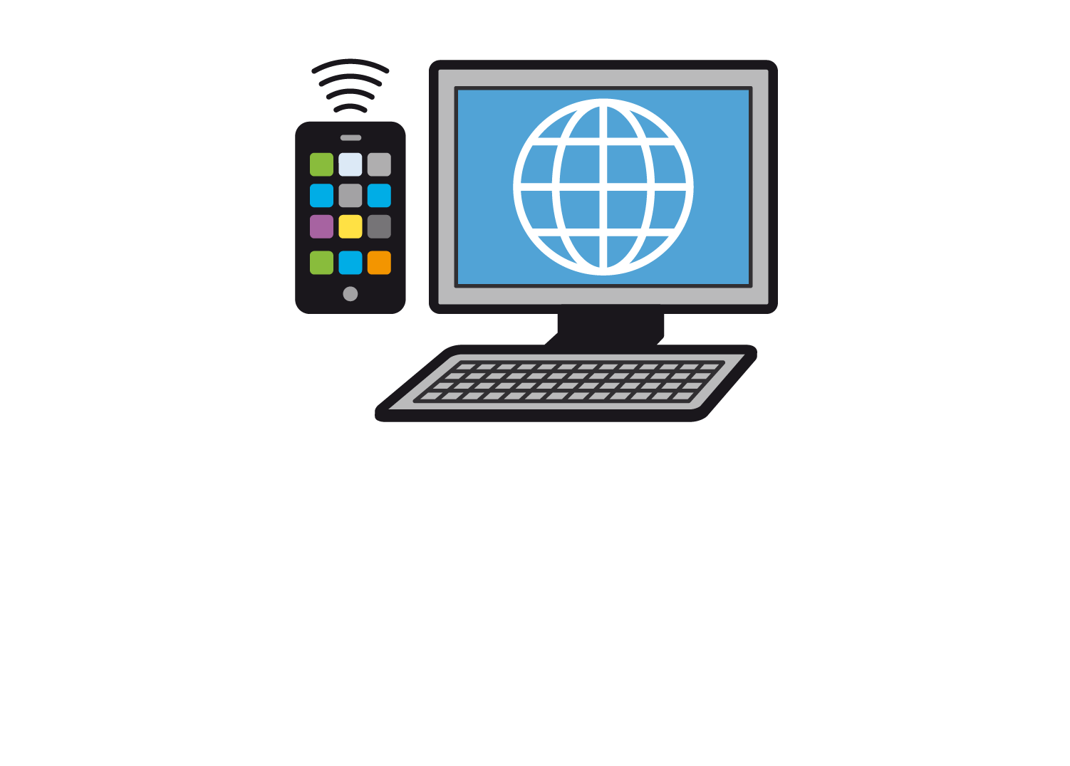 Bildsymbole Computer und Handy Bildsymbole Computer und Handy