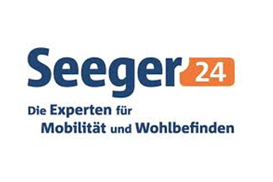 Logo von Seeger24 mit Schriftzug Die Experten für Mobilität und Wohlbefinden